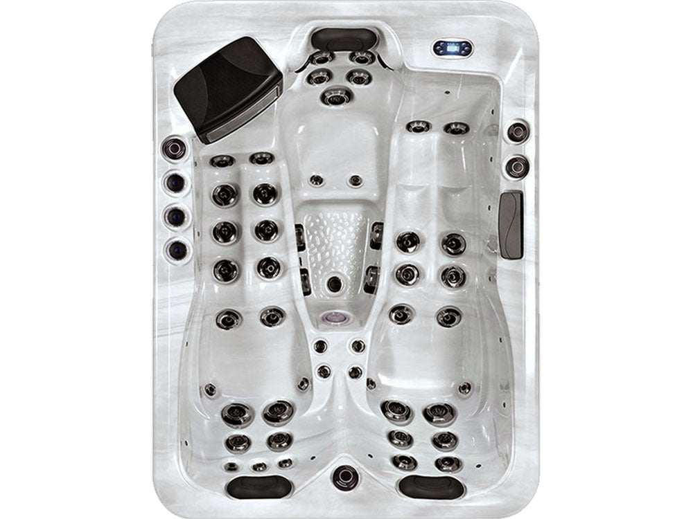 SR8115B - 48 Jets, 3 Seats, Single Upright Seat with a Dual Lounge, and UV/OZONE Systems